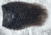 Burmese Curly Traditional Clip-In Virgin Hair Extensions 18”