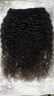 Burmese Curly Traditional Clip-In Virgin Hair Extensions 18”